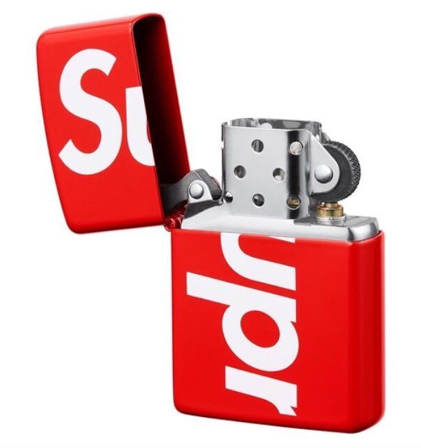 Supreme✕Zippo シュプリーム 18SS Logo ロゴ レッド ジッポーライター 