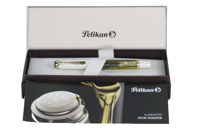 Pelikan ペリカン 万年筆 ホワイトトータス M字 M400 スーベレーン バイカラー 吸引式