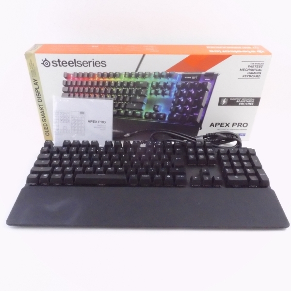 steelseries スティールシリーズ APEX PRO ゲーミングキーボード ブラック系 FPS