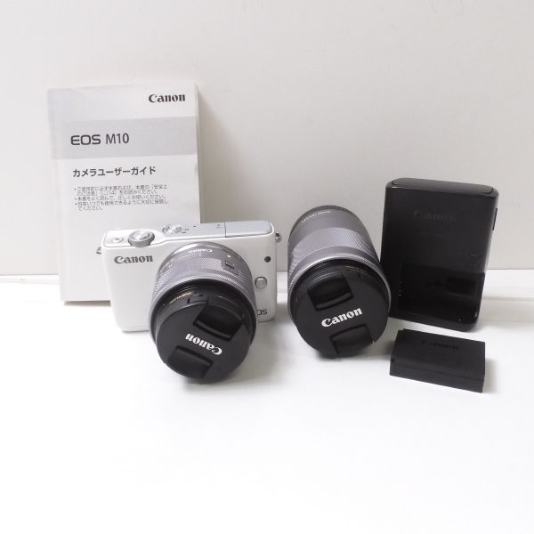 Canon ミラーレス一眼カメラ EOS M10 (グレー)（Canon EOS M10 ダブル 