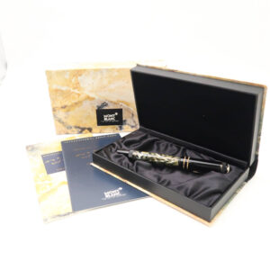 MONTBLANC モンブラン 作家シリーズ1994 オスカーワイルド 万年筆 筆記時全長16.8cm 18K F字 吸入式 限定 レア